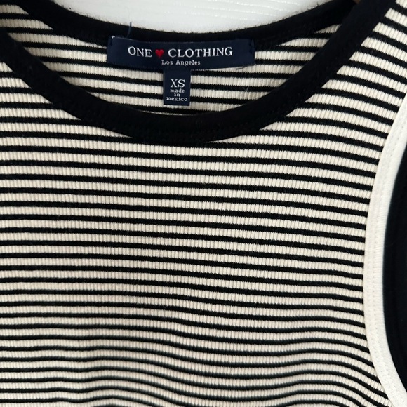 One Clothing Black and White Halter Sheath Midi Dress - Picture 4 of 4